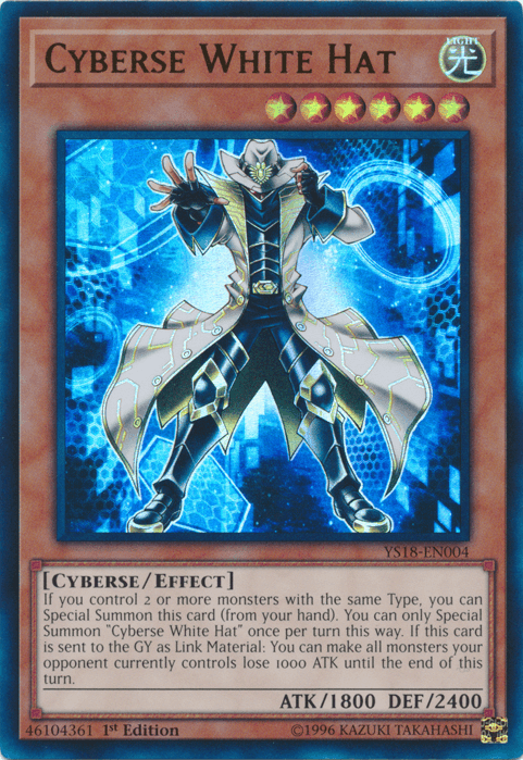 Cyberse White Hat [YS18-EN004] Ultra Rare