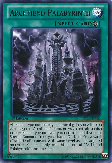 Archfiend Palabyrinth [JOTL-EN066] Rare