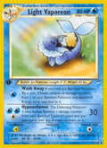 Light Vaporeon (52/105) [Neo Destiny 1st Edition]