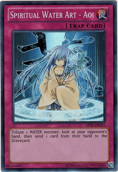 Spiritual Water Art - Aoi [AP02-EN012] Super Rare