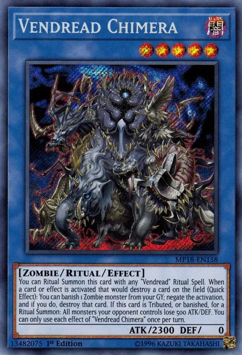 Vendread Chimera [MP18-EN158] Secret Rare