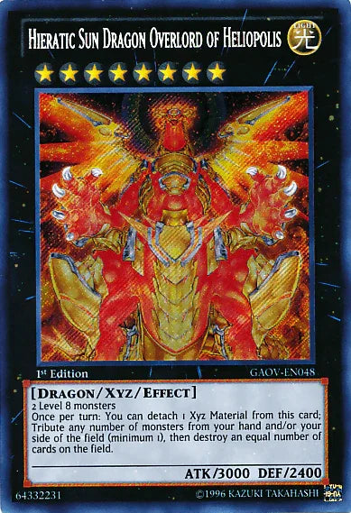 Hieratic Sun Dragon Overlord of Heliopolis [GAOV-EN048] Secret Rare