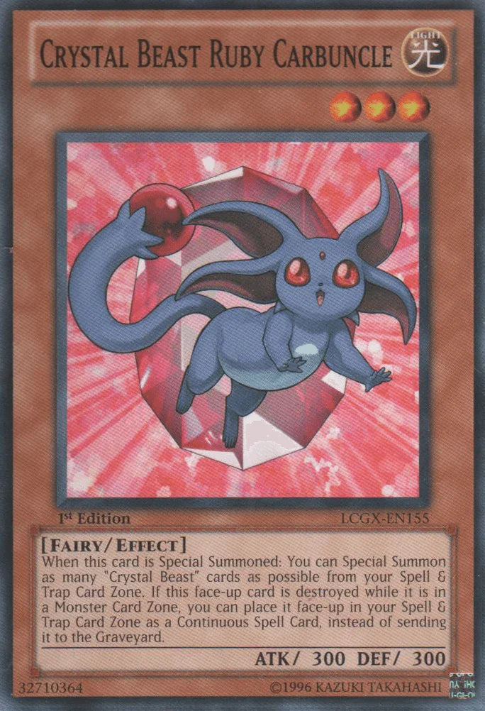 Crystal Beast Ruby Carbuncle [LCGX-EN155] Common