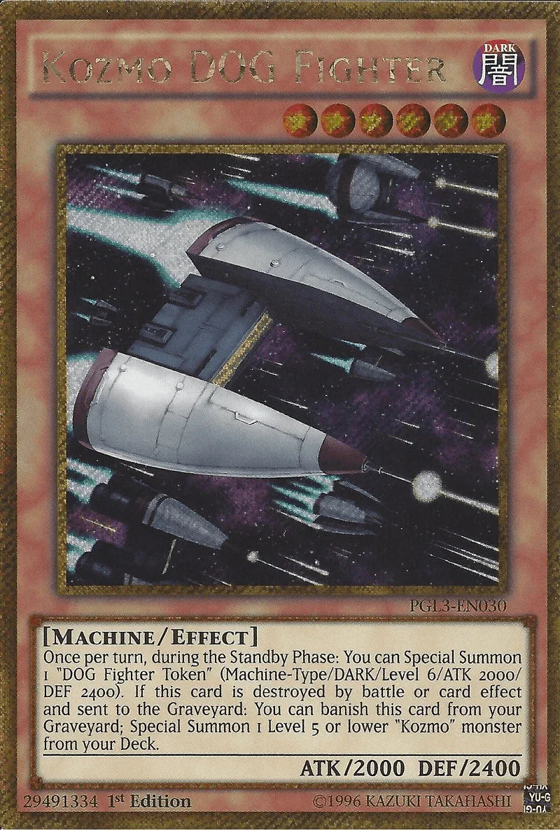 Kozmo Dog Fighter [PGL3-EN030] Gold Secret Rare