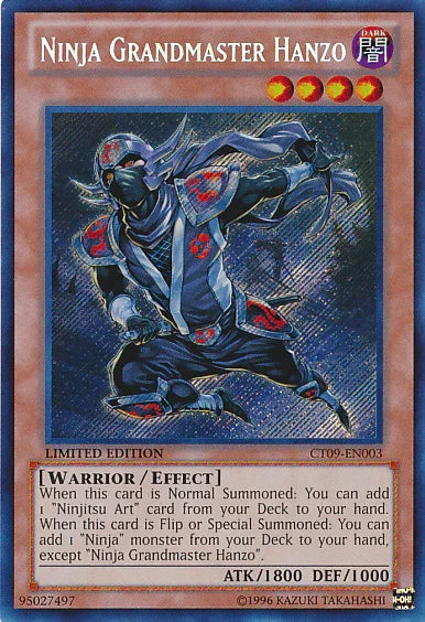 Ninja Grandmaster Hanzo [CT09-EN003] Secret Rare