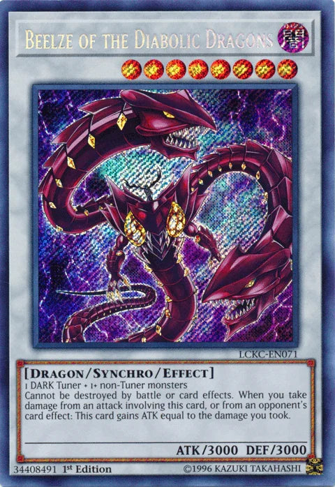 Beelze of the Diabolic Dragons [LCKC-EN071] Secret Rare