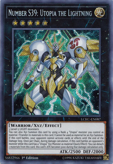 Number S39: Utopia the Lightning [LCKC-EN087] Secret Rare