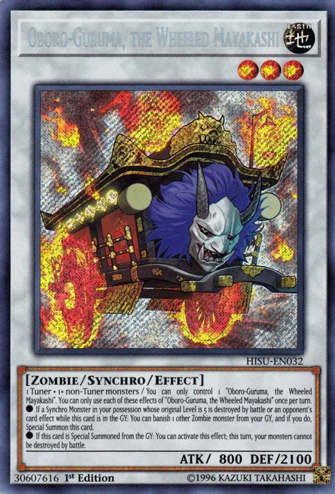 Oboro-Guruma, the Wheeled Mayakashi [HISU-EN032] Secret Rare
