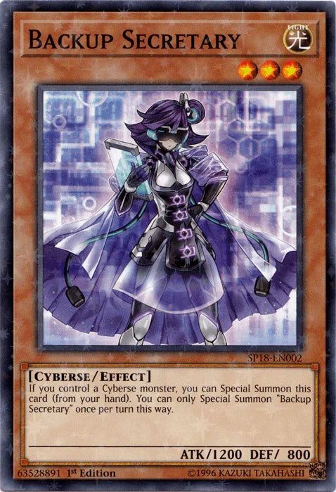 Backup Secretary [SP18-EN002] Starfoil Rare