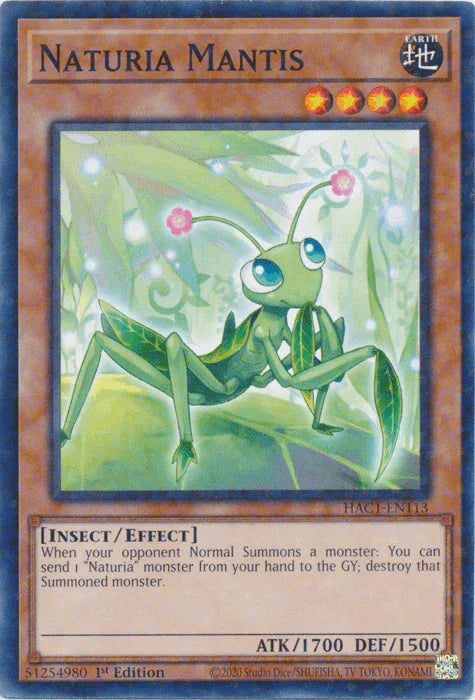 Naturia Mantis (Duel Terminal) [HAC1-EN113] Common