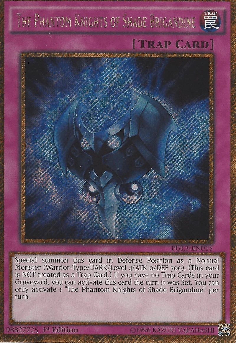 The Phantom Knights of Shade Brigandine [PGL3-EN015] Gold Secret Rare