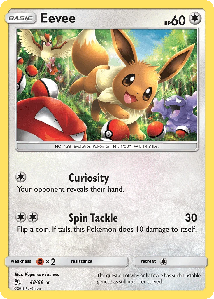 Eevee (48/68) [Sun & Moon: Hidden Fates]