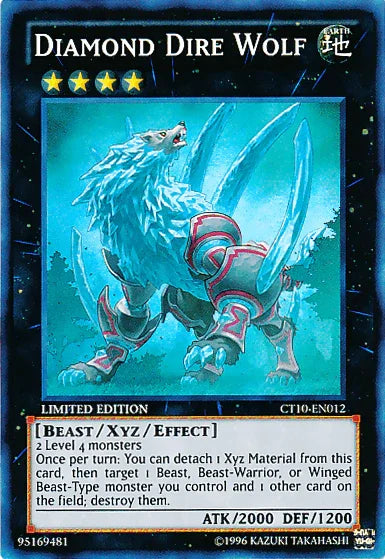 Diamond Dire Wolf [CT10-EN012] Super Rare