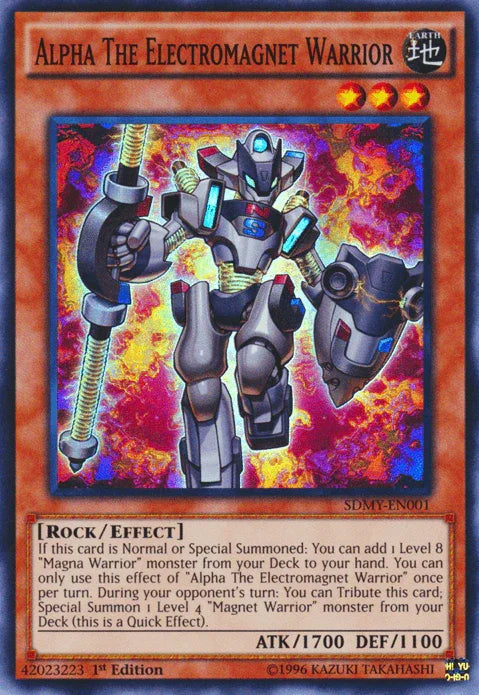 Alpha The Electromagnet Warrior [SDMY-EN001] Super Rare