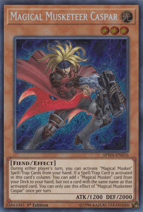 Magical Musketeer Caspar [SPWA-EN016] Secret Rare