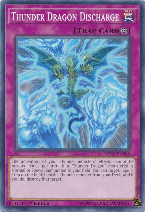 Thunder Dragon Discharge [MP19-EN208] Common