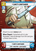 Luke's Lightsaber (Hyperspace) (Weekly Play Promo) (8/20) [Spark of Rebellion Promos]