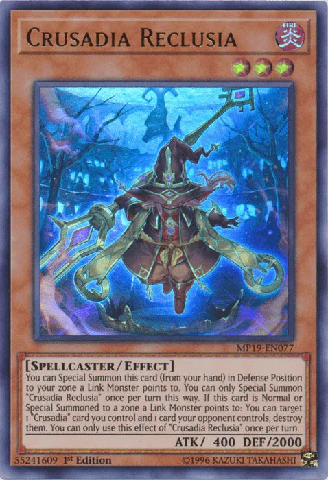 Crusadia Reclusia [MP19-EN077] Ultra Rare