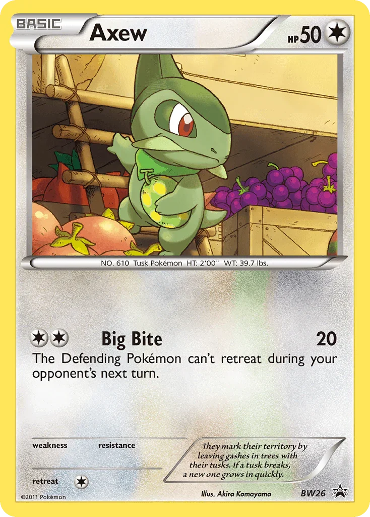 Axew (BW26) [Black & White: Black Star Promos]