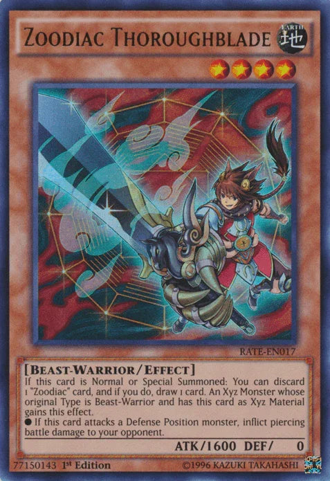 Zoodiac Thoroughblade [RATE-EN017] Ultra Rare