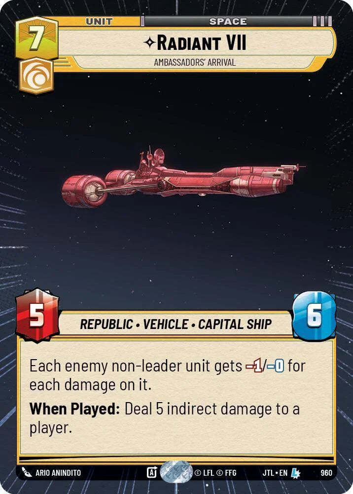 Radiant VII - Ambassadors' Arrival (Hyperspace Foil) (960) [Jump to Lightspeed]
