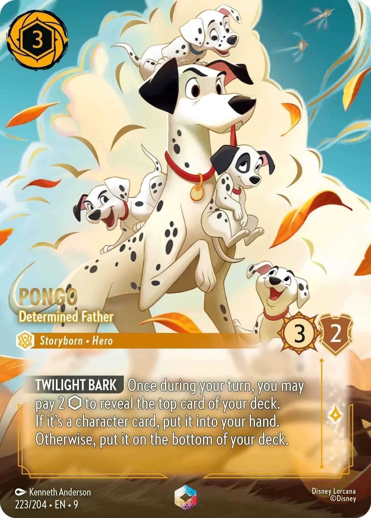 Pongo - Determined Father (Enchanted) (223/204) [Fabled]