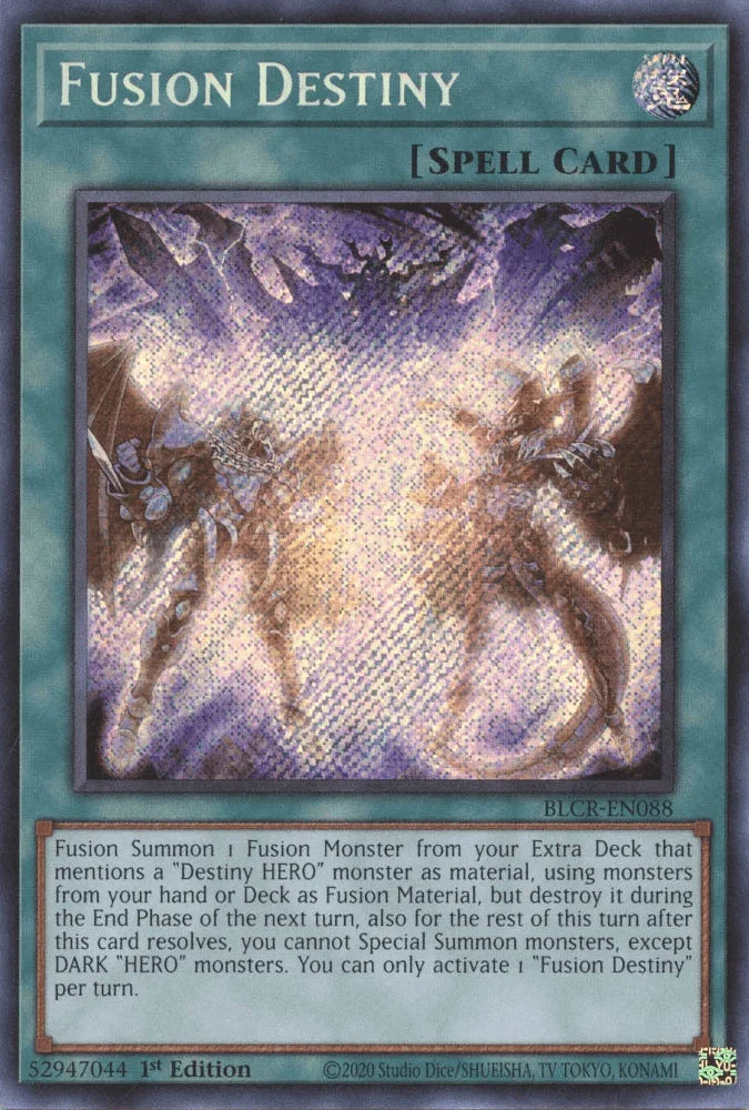 Fusion Destiny [BLCR-EN088] Secret Rare