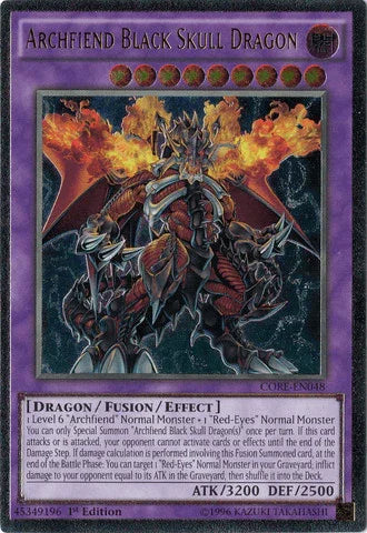 Archfiend Black Skull Dragon [CORE-EN048] Ultimate Rare
