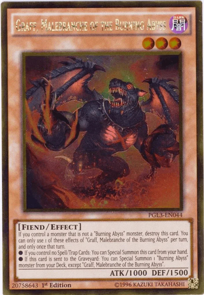 Graff, Malebranche of the Burning Abyss [PGL3-EN044] Gold Rare