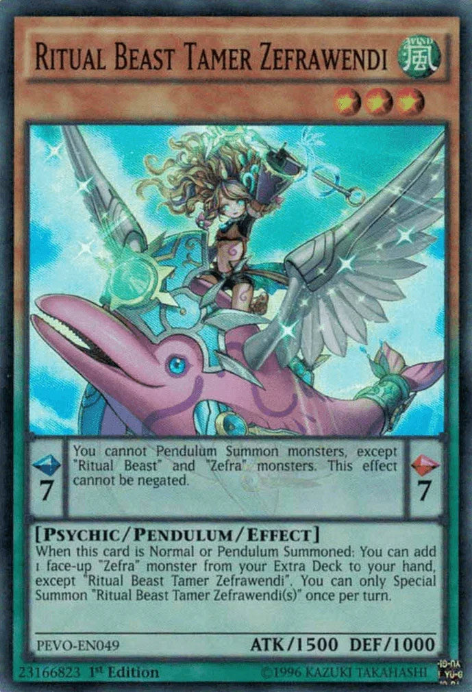 Ritual Beast Tamer Zefrawendi [PEVO-EN049] Super Rare