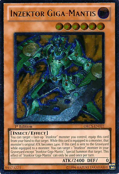 Inzektor Giga-Mantis [ORCS-EN021] Ultimate Rare