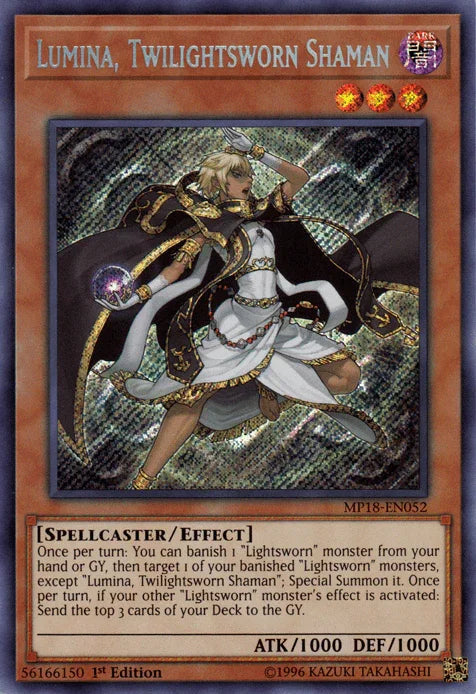 Lumina, Twilightsworn Shaman [MP18-EN052] Secret Rare