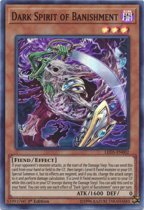 Dark Spirit of Banishment [LED5-EN002] Super Rare