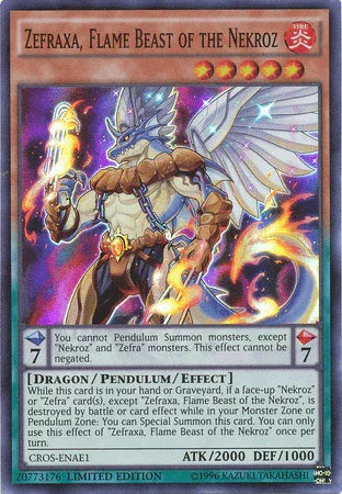 Zefraxa, Flame Beast of the Nekroz [CROS-ENAE1] Super Rare