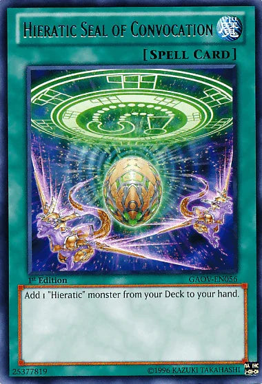 Hieratic Seal of Convocation [GAOV-EN056] Rare