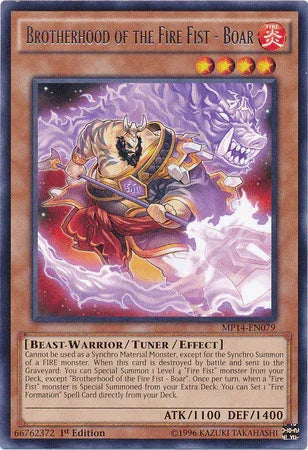 Brotherhood of the Fire Fist - Boar [MP14-EN079] Rare