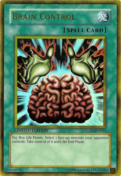 Brain Control [GLD1-EN033] Gold Rare