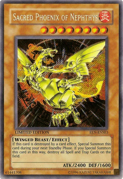 Sacred Phoenix of Nephthys [EEN-ENSE3] Secret Rare