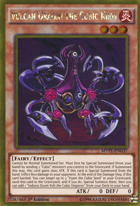 Vulcan Dragni the Cubic King [MVP1-ENG37] Gold Rare
