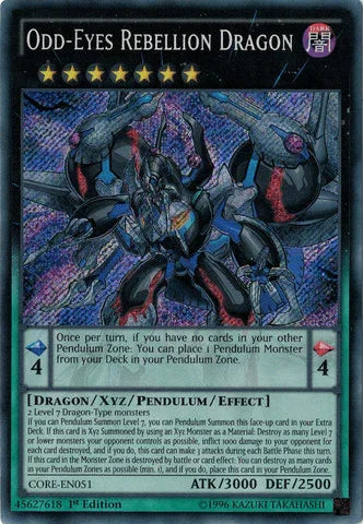 Odd-Eyes Rebellion Dragon [CORE-EN051] Secret Rare