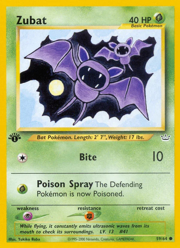Zubat (59/64) [Neo Revelation 1st Edition]