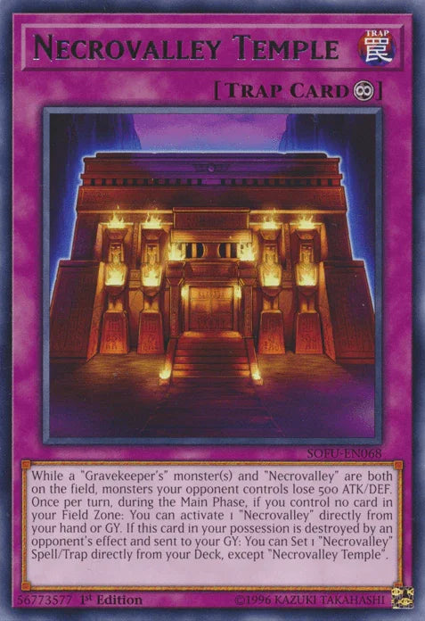 Necrovalley Temple [SOFU-EN068] Rare