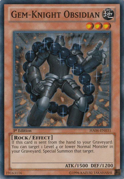 Gem-Knight Obsidian [HA06-EN031] Super Rare