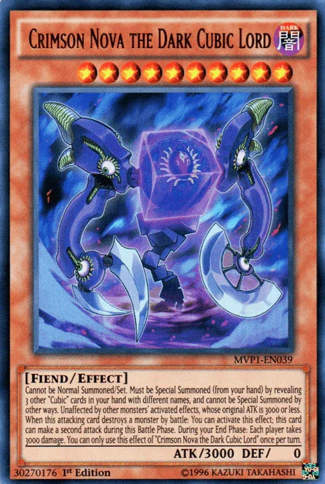 Crimson Nova the Dark Cubic Lord [MVP1-EN039] Ultra Rare