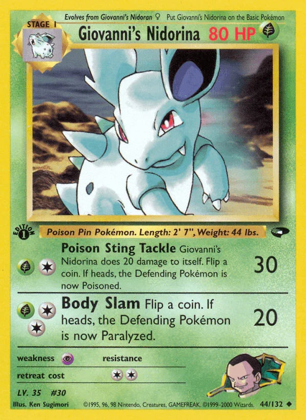 Giovanni's Nidorina (44/132) [Gym Challenge 1st Edition]
