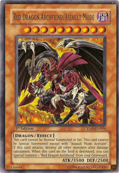 Red Dragon Archfiend/Assault Mode [CRMS-EN004] Ultra Rare