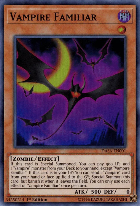 Vampire Familiar [DASA-EN001] Super Rare
