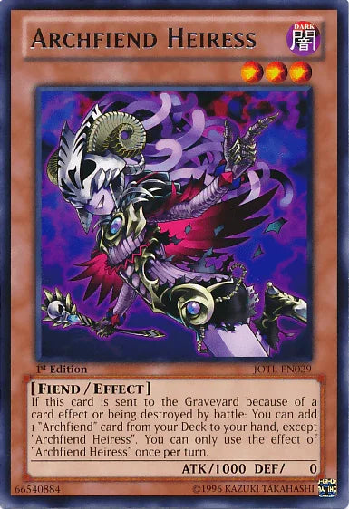 Archfiend Heiress [JOTL-EN029] Rare
