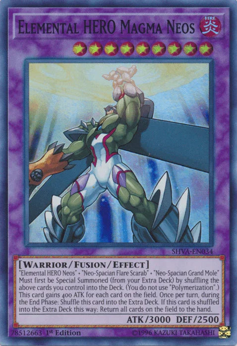 Elemental HERO Magma Neos [SHVA-EN034] Super Rare