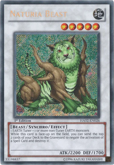 Naturia Beast [HA02-EN026] Secret Rare